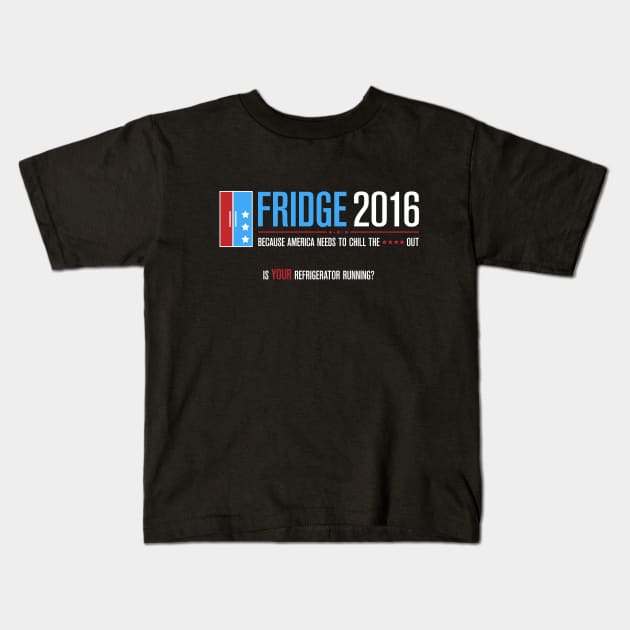 Fridge 2016 Kids T-Shirt by Lenchantin